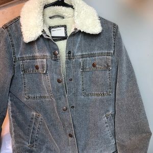 Borg Liining Denim Jacket. Never Worn!